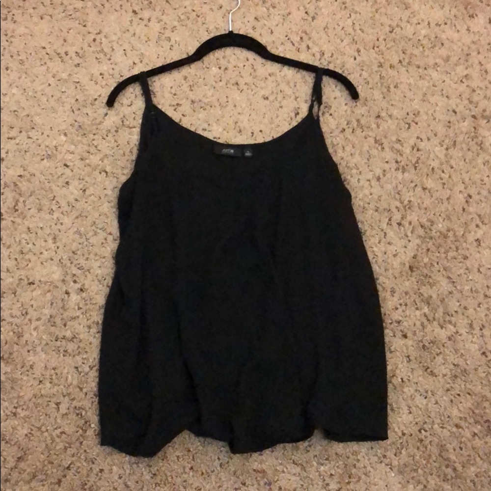 Black flowy top